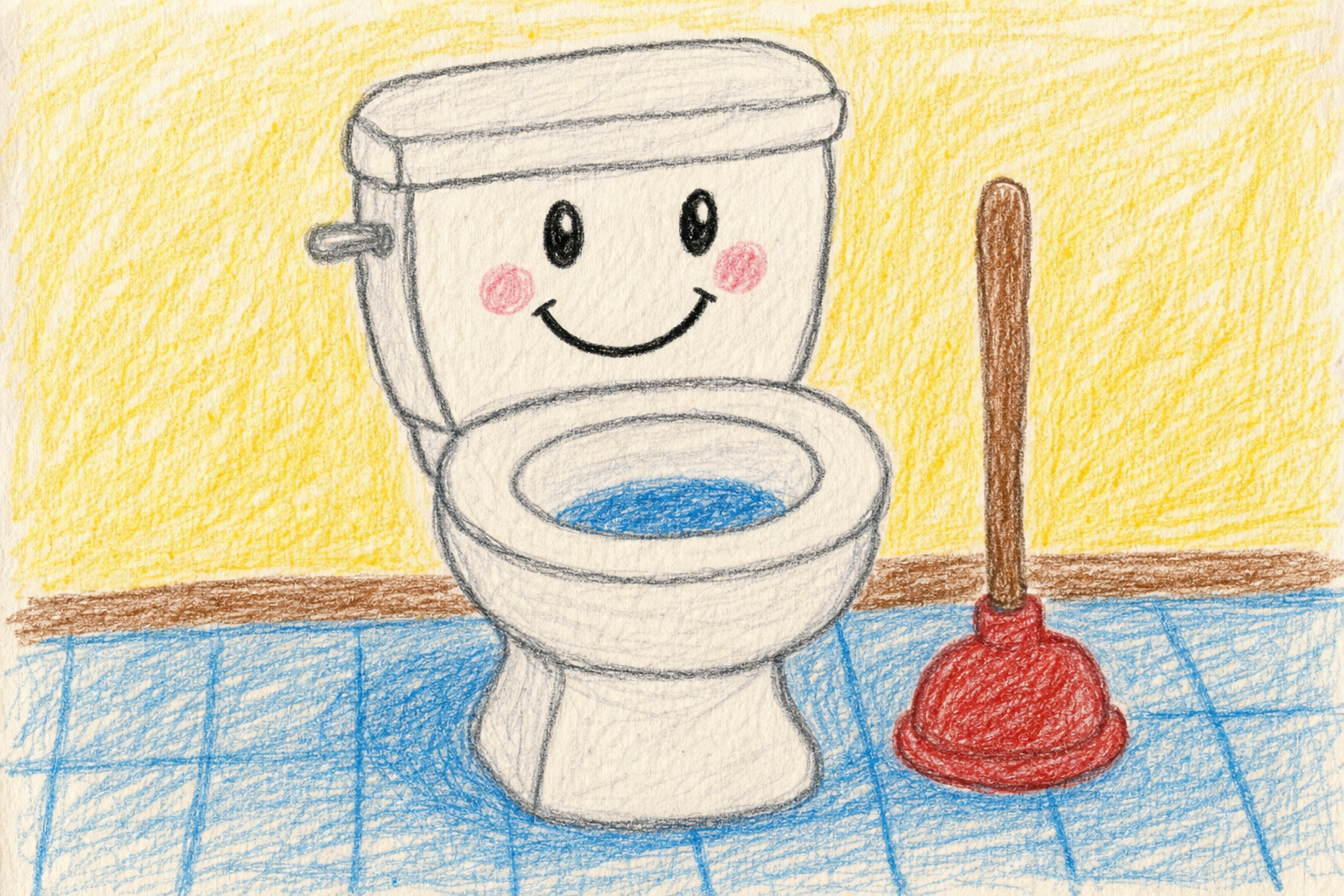 手描きのトイレイラスト